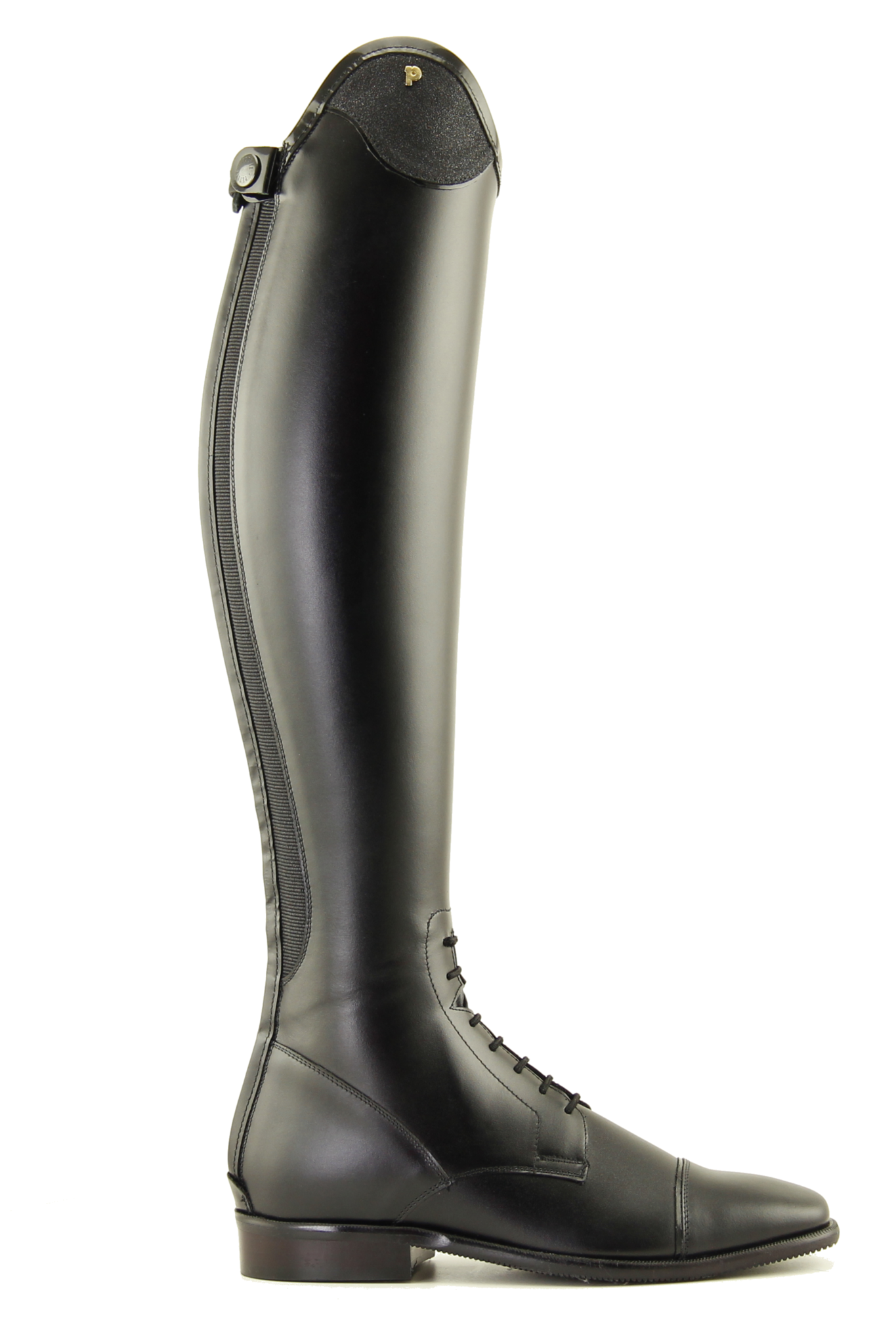 Petrie Riva lace-up boots with rear zip and optional stardust decorative cap available in 4 colors