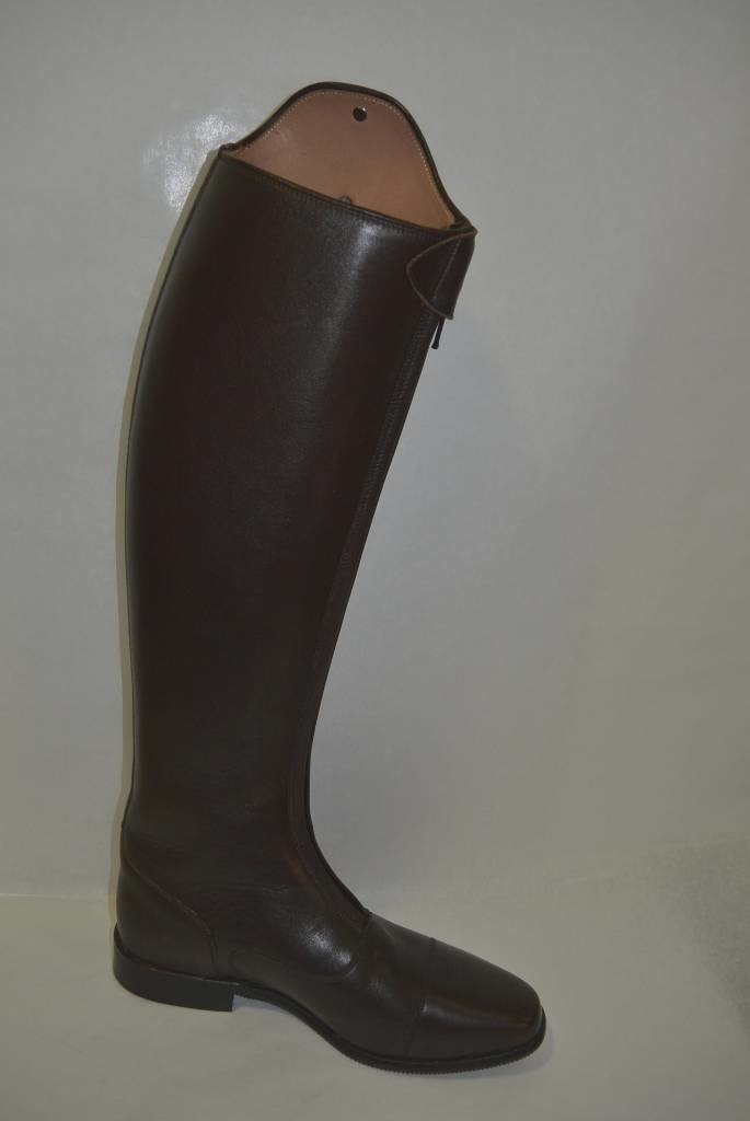 black polo boots with zipper