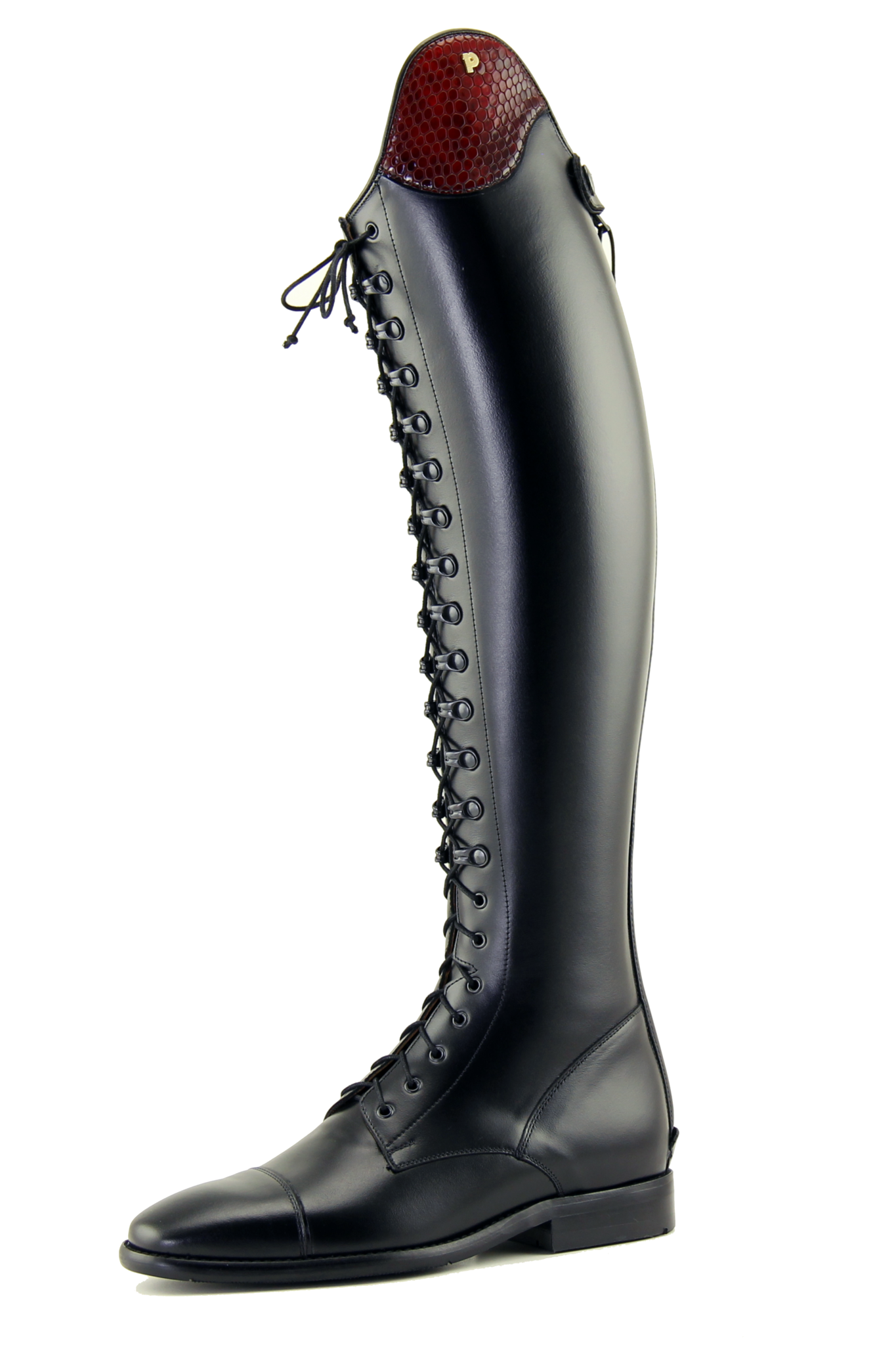 Petrie Full Laced up boot Rimini with zipper at the back and top-cuff ...