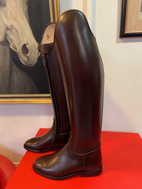 D017-3.5 Petrie Sublime Dressage in brown calf leather size 3.5 44-35 ...