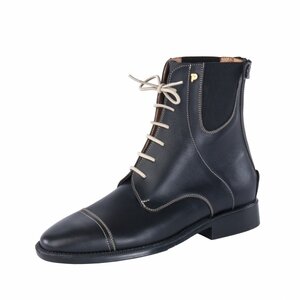 Petrie Rijlaarzen JO031 Petrie Professional laced ankle boot  black  with white stitching UK 6.0