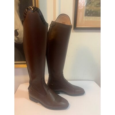 Petrie Jumping Boots (laced) 25% discount J013-6.5  Petrie Coventry brown cow + stroke UK size 6.5 44-38