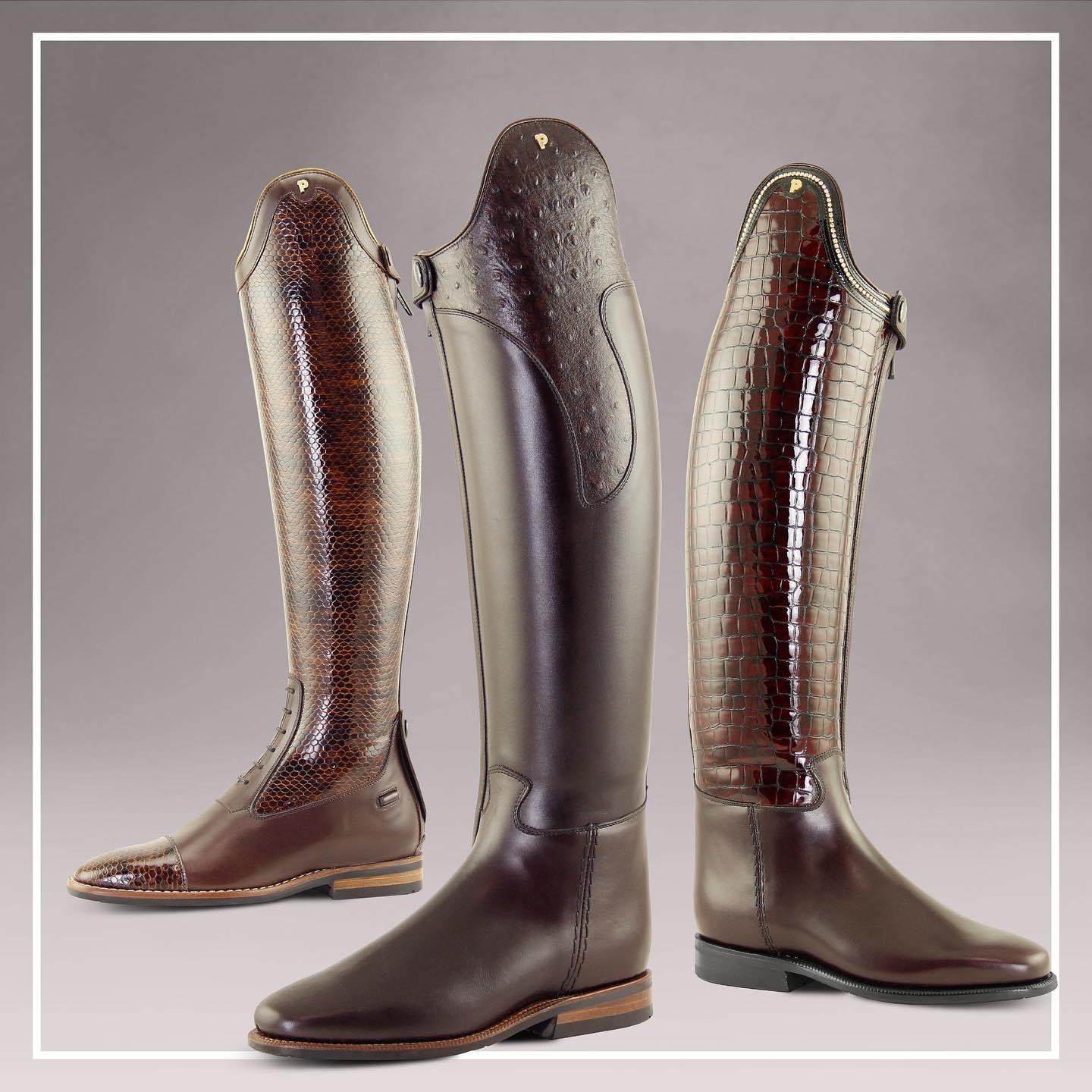 Petrie CYB custom riding boots detail