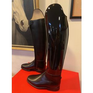 Petrie Dressage Boots 25% Discount D005-3.5 Petrie Anky Elegance dressage in black patent calf leather UK size  3.5 L37 R36