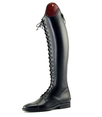 Petrie Full Laced up boot  Rimini with zipper at the back and top-cuff