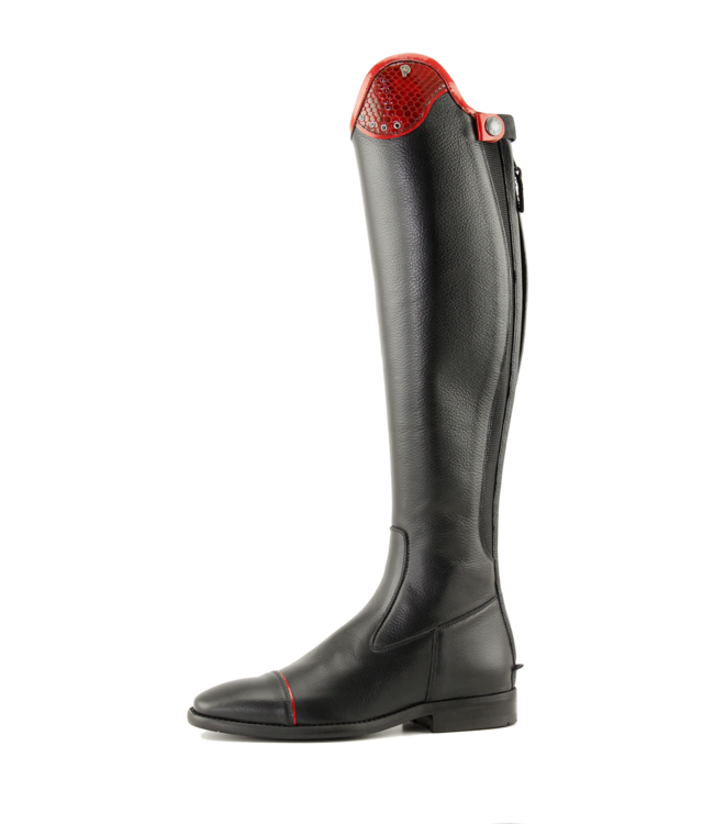 Petrie Trento black or brown Ridingboot with and top-cuff honeycomb