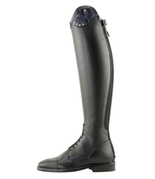 Petrie Rijlaarzen J011 Petrie Luca black Laced Ridingboot with and top-cuff honeycomb 39 44-37 UK