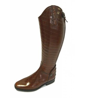 Petrie Zipper Boots (at the back) 25% discount Z441-6.0 Petrie Leeds Multicolour in croco print cognac calf leather UK 6.0 42-38 custom made