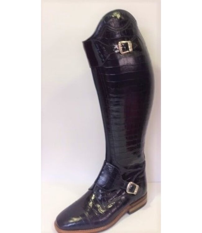 Petrie Polo Boots 25% discount P307-3.5 Petrie Polo Rome black croco print UK 3.5 45-38.5-35 made to measure
