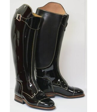 P302-2.5 Petrie Superior black patent calf leaher size 2.5 41-40-36 custom made