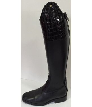 Petrie Jumping Boots (laced) 25% discount J417-6.0 Petrie Aachen in black croco leather 6.0 45-39 series 13 W