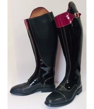 Petrie Rijlaarzen P396-5.0 Petrie Superior black calf leather with patent leather shaft + accessories 5.0 44-44-39.5 custom made