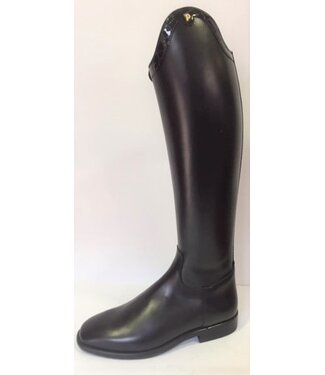 Petrie Rijlaarzen D634-5.5 Petrie Sublime  Dressage in black leather with croco stroke at the top size 5.0 43-33 custom made