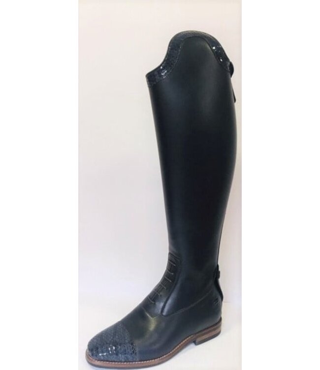 Petrie Jumping Boots (laced) 25% discount J603-6.0  Petrie Coventry blue  calf leather, honeycomb nose+stroke  UK size 6.0 49-38.5-36.5 custom
