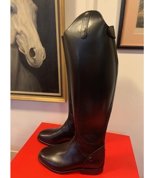 Petrie Zipper Boots (at the back) 25% discount Z001-7.0 Petrie Leeds  black rindleather UK 7.0 52-L38.5-R39.5