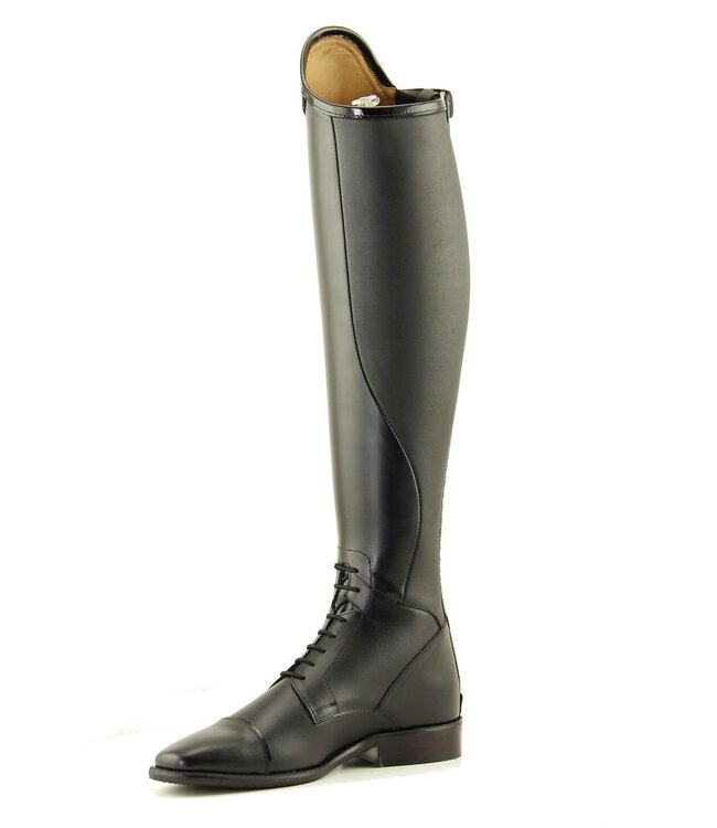 Petrie Rijlaarzen J055-37Petrie Riva black Laced Ridingboot with and top-cuff "stardust"  size 37 45-39 XW