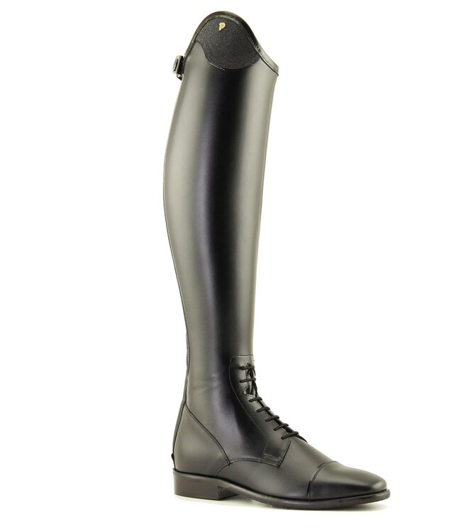 J010-5.0 Petrie Riva black Laced Ridingboot with and top-cuff "stardust"  size 38 48-35 L
