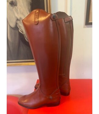 Petrie Rijlaarzen Z014-6.5 Petrie Leeds  cognac rindleather with an elastic section  UK 50-36 XXHE