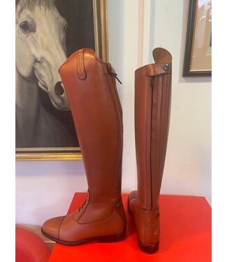 Petrie Jumping Boots (laced) 25% discount J016-5.0 Petrie Coventry cognac rind leather UK size 5.0 49-35 XXHE
