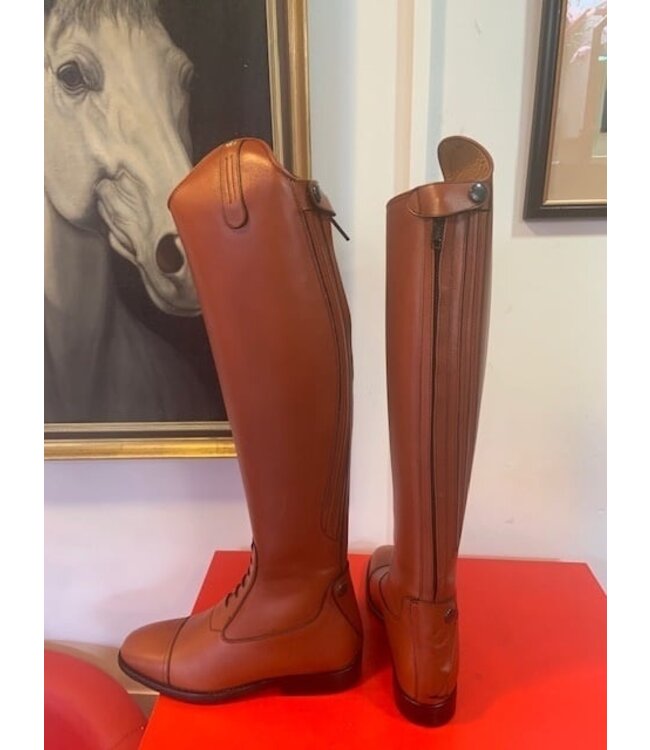 Petrie Jumping Boots (laced) 25% discount J016-5.0 Petrie Coventry cognac rind leather UK size 5.0 49-35 XXHE