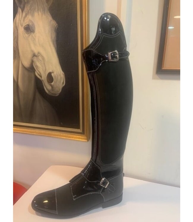 P017-12.5  Petrie Polo Rome  + patent leather nubuck shaft UK 12.5 54-39-36.5