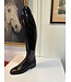 D719-41 Petrie Bergamo Patent leather shaft boot in black 41 51-36 L