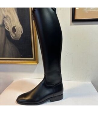 Van Huet Rijlaarzen D744 40 Petrie Padova dressage black with patent leather stroke EU 40 48-36 N