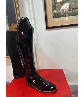 Van Huet Rijlaarzen D602-6.0 Petrie Sublime Dressage in black patent+swarowski 6.0 47.5-33