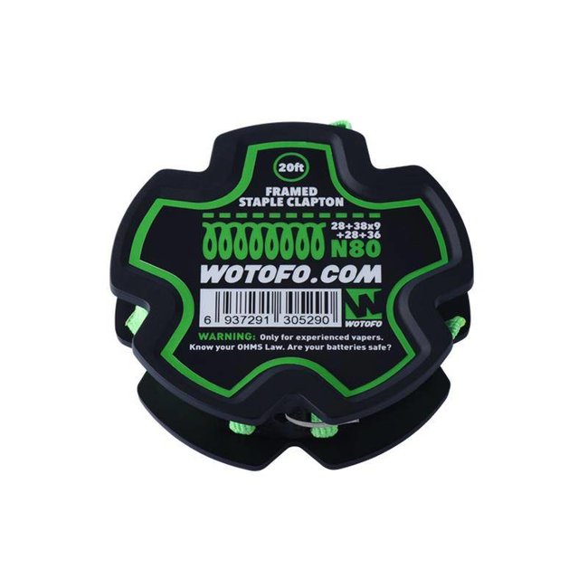 WOTOFO Wotofo Framed Staple Clapton Wire 20 feet/spool Wickeldraht