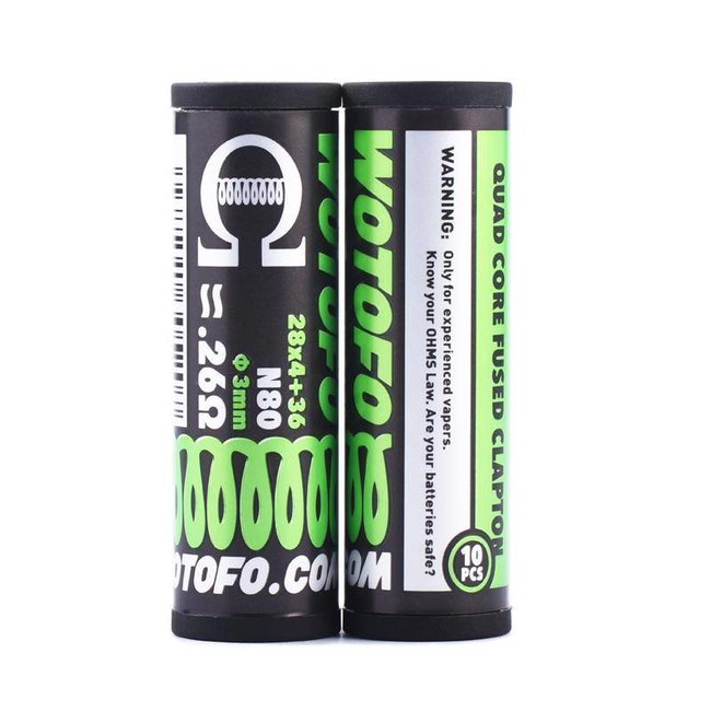 WOTOFO Wotofo Quad Core Fused Clapton Prebuilt Wire 0,26 Ohm