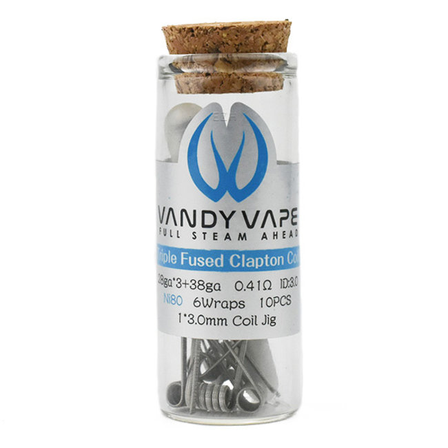 VANDY VAPE Vandy Vape Prebuilt Ni80 Triple Fused Clapton Coil