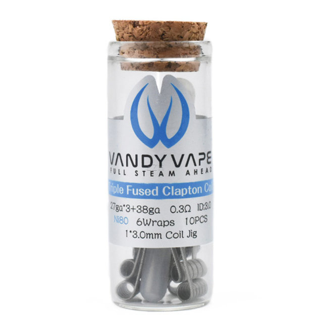 VANDY VAPE Vandy Vape Prebuilt Ni80 Triple Fused Clapton Coil