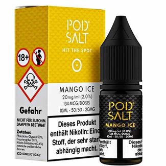 POD SALT Mango Ice 20mg 10ml Liquid by Pod Salt