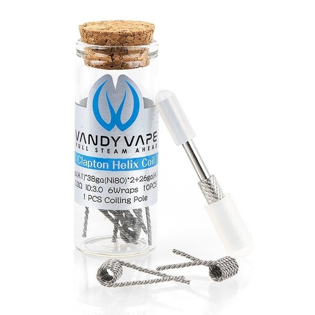 VANDY VAPE Vandy Vape Prebuilt Clapton Helix Coil 28ga*38ga+2+26ga*2 0.3 Ohm