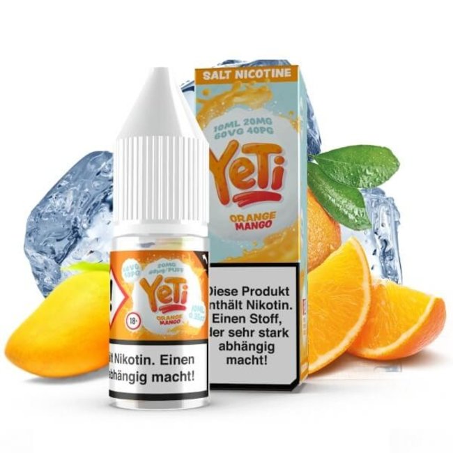YETI Yeti Nikotinsalz - Orange Mango 20mg oder 10mg/ml Salt Nic E-Liquid