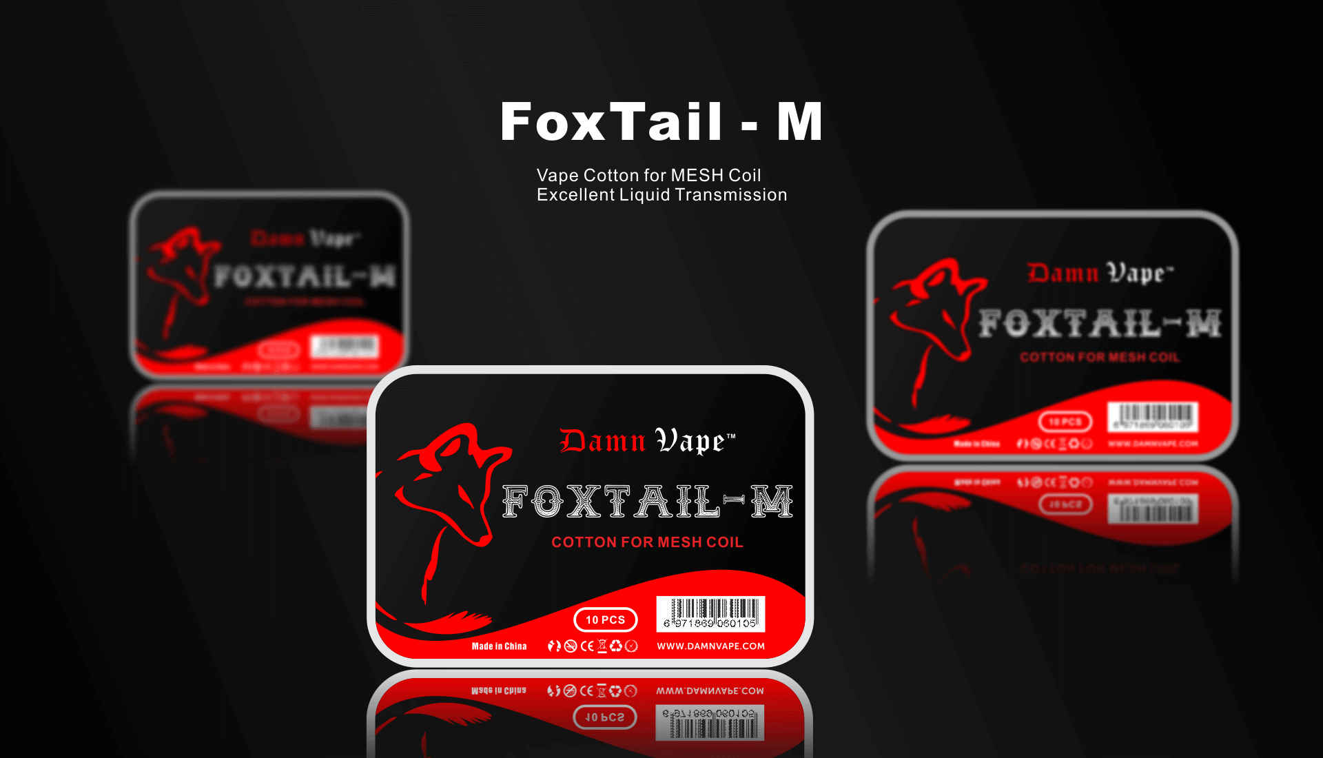 Damn Vape FoxTail-M Vape Cotton 10pcs