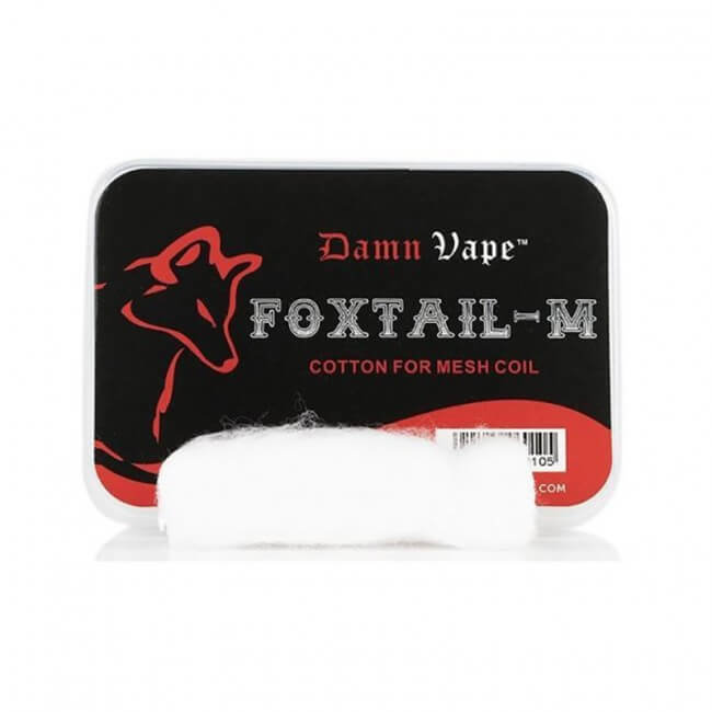 DAMN VAPE Damn Vape FoxTail-M Vape Cotton Wickelwatte (10 Stück)