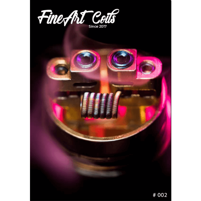 FineArt Coils FineArt Coils - Handmade #002 Fine Fused Clapton 2 Stück