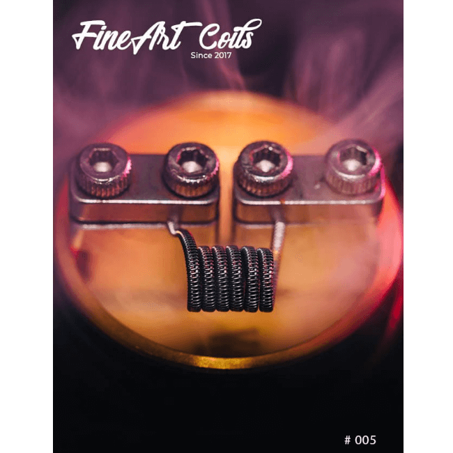 FineArt Coils FineArt Coils - Handmade #005 Half Staggered Fused Clapton Coils 2 Stück