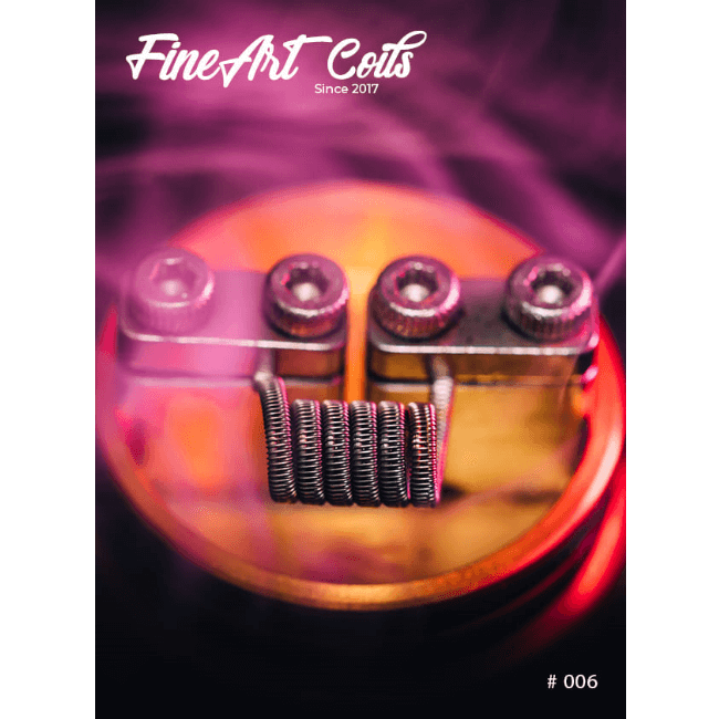 FineArt Coils FineArt Coils - Handmade #006 Half Staggered Fused Clapton