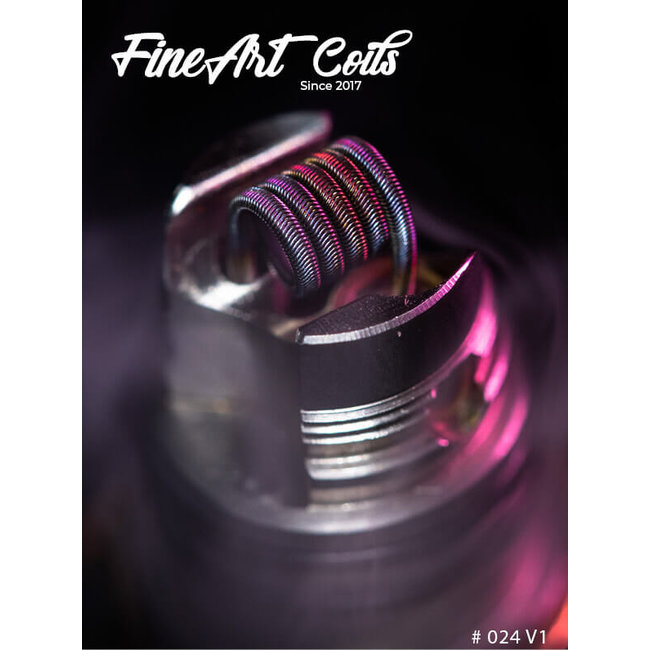 FineArt Coils FineArt Coils - Handmade #024 2-Core Alien V1 Dotaio RBA DTL