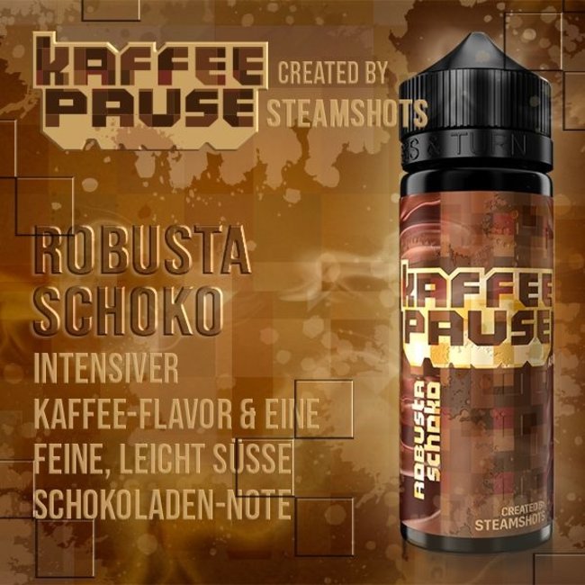 STEAMSHOTS Steamshots KAFFEEPAUSE - Robusta Schoko  Aroma 10 ml / 120 ml