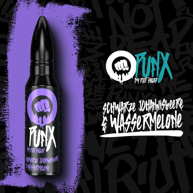 RIOT LABS LIQUIDS PUNX by Riot Squad - Schwarze Johannisbeere & Wassermelone - 50ml (Shortfill)