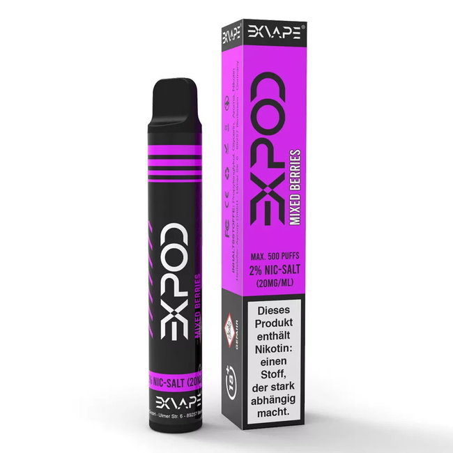 ExVAPE Einweg E-Zigarette-EXVAPE EXPOD-  MIXED BERRIES