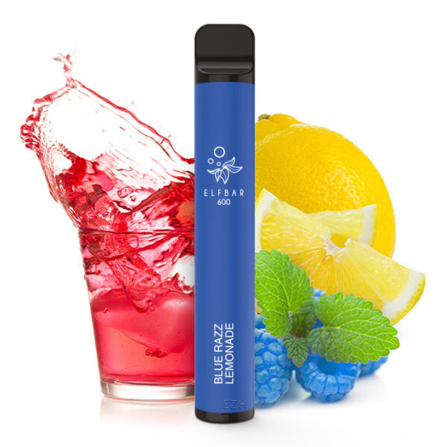 Einweg E-Zigarette - ELF BAR 600-Blue Razz Lemonade