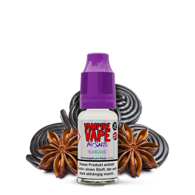 Vampire Vape Vampire Vape- BLACK JACK  - 10ml Nikotinsalz Liquid