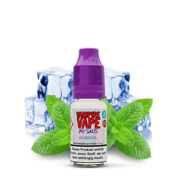 elfbar elfa master akku Vampire Vape- ICE MENTHOL 10ml Nikotinsalz Liquid