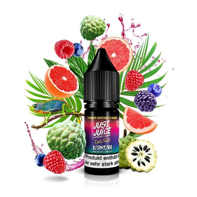 JUST JUICE Just Juice-  Cherimoya Grapefruit & Berries  NicSalt 20mg/ml oder 10mg/ml