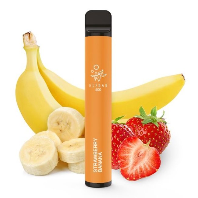 Elfbar Einweg E-Zigarette - ELF BAR 600-STRAWBERRY BANANA-Disposable Pod