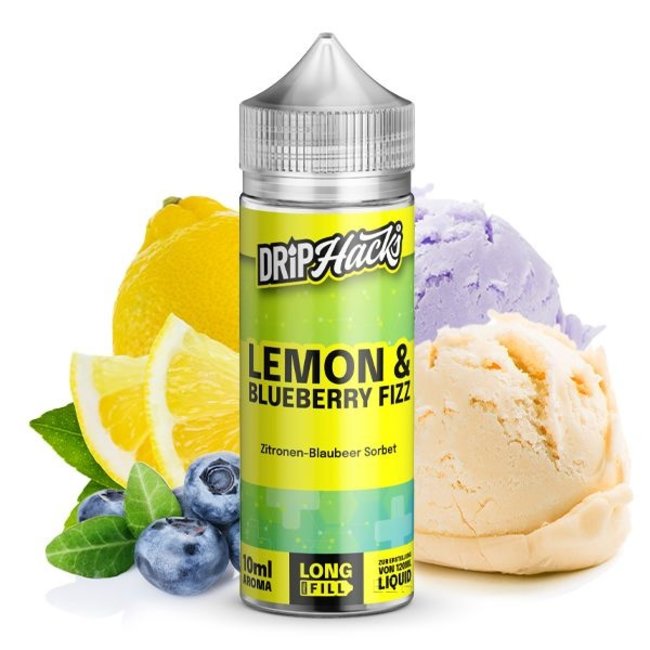 DRIP HACKS Drip Hacks -  LEMON & BLUEBERRY FIZZ  10/120ml